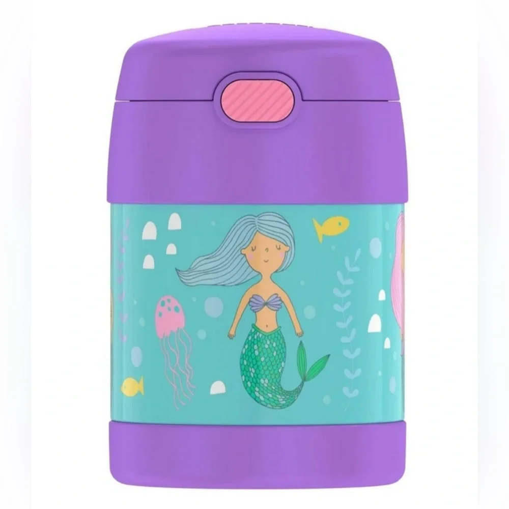 Thermos Mermaid Funtainer 10oz Stainless Steel Vacuum Insulated Kids Food Jar